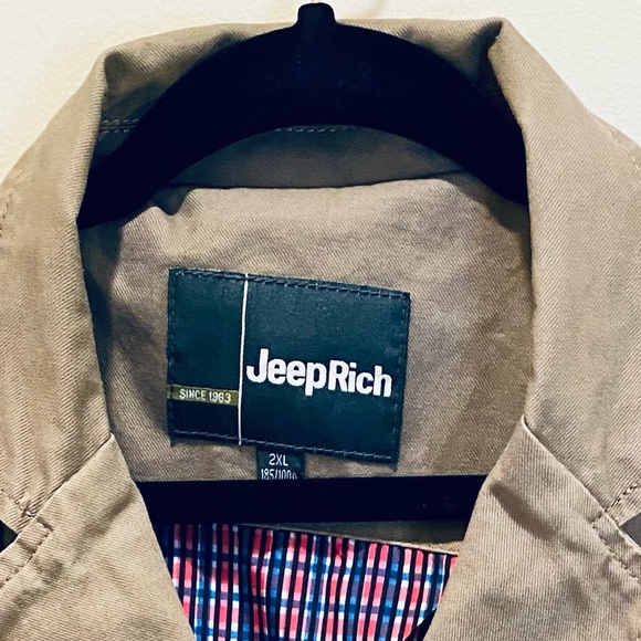 🌟HP🌟NWOT Tan Lined Field/Utility Jacket by Jeep Rich 2XL - Picture 5 of 14